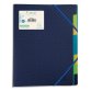 Trieur polypropylène 3 rabats Forever 8 compartiments - Bleu