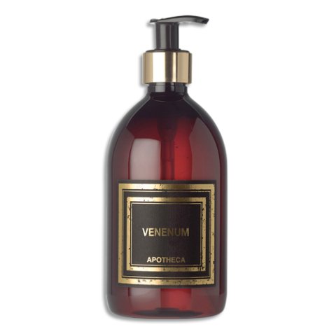 Savon liquide parfumé 500ml en flacon pompe. Parfum Venenum Immortelle et Reglisse