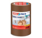 Lot de 3 Adhésifs d'emballage Extra Strong en PVC, 52 microns - H50 mm x L66 mètres Havane