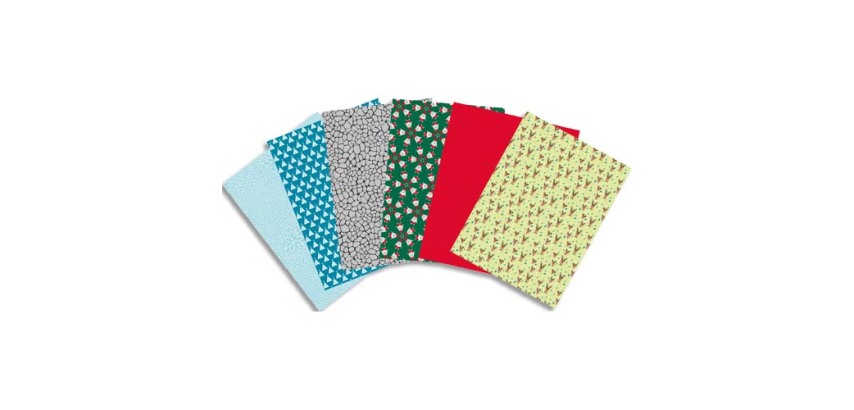 Décopatch PSN3018C - Lot de 30 Feuilles 30x40 cm, Motifs Scolaires assortis - Assortiment