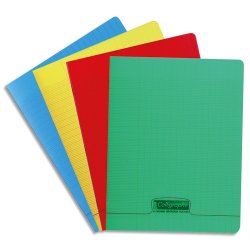 Cahier piqué 8000 POLYPRO 17x22 cm 48 pages grands carreaux 90 g