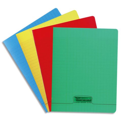 Cahier piqué 8000 POLYPRO 17x22 cm 48 pages grands carreaux 90 g
