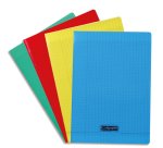 Cahier piqué 8000 POLYPRO A4 96 pages grands carreaux 90 g - Assortis
