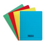 Cahier piqûre Calligraphe 8000 24 x 32cm assorti - grand carreaux - 48 pages