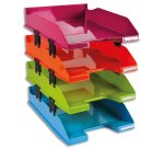 Set de 4 corbeilles-à-courrier Combo Midi Iderama - Couleurs assorties