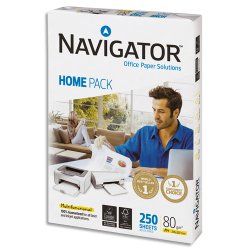 Ramette 250 feuilles papier extra Blanc HomePack A4 80G CIE 169