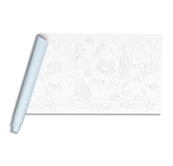 FRESQUE À PEINDRE, Rouleau 120g/m2 au format 10x0,50m - Sous la mer