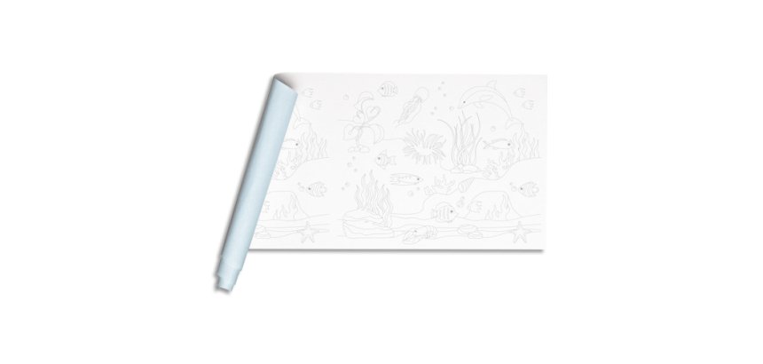 FRESQUE À PEINDRE, Rouleau 120g/m2 au format 10x0,50m - Sous la mer