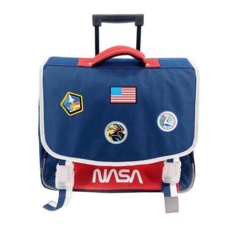 Cartable à roulette 41 cm, 2 compartiments + 1 poche