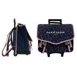 Cartable à roulette 41 cm, 2 compartiments + 1 poche