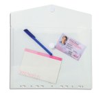 Pochettes de rangement perforées à scratch Exacompta A4 transparentes - Paquet de 5