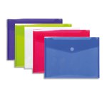 Pochettes de rangement à scratch Exacompta 24 x 31,5 cm couleur