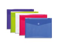 Pochettes de rangement à scratch Exacompta 24 x 31,5 cm couleur