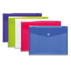 Pochettes de rangement à scratch Exacompta 24 x 31,5 cm couleur