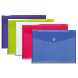 Pochettes de rangement à scratch Exacompta 24 x 31,5 cm couleur