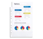 Pochettes perforées Exacompta A4 polypropylène lisse 5/100e - Boîte de 100