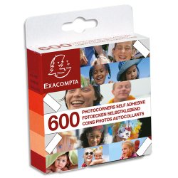 Etuis de 600 coins photos autocollants - Cristal