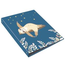 Paresseux Classeur en carte Fantaisie 4 anneaux de 30mm - 21x29,7cm