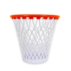 Corbeille à papier plastique en forme de panier de basket 32 x 30 cm 12L