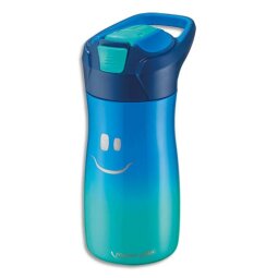 Gourde Picnik 430 ml Concept enfants Bleu, en PP, bouton automatique, système de pipette, étanche