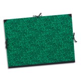 Carton à dessin à élastique 38x28cm vert