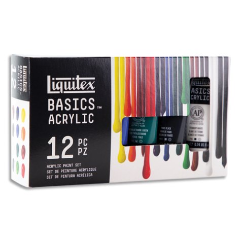 Set acrylique Basics 12 tubes X 22 ML