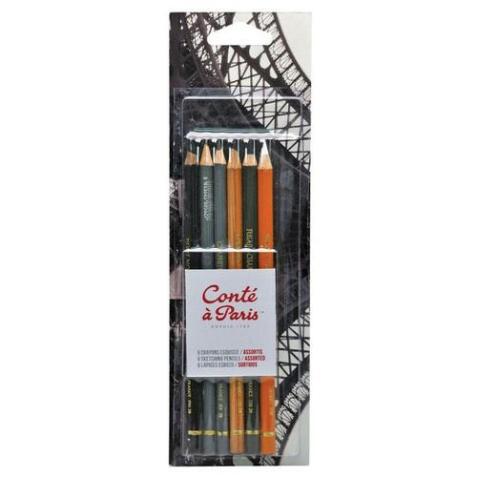 Blister X6 Crayons Dessin