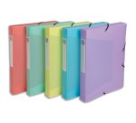 Boîte de classement Chromaline Pastel, A4, assorti