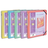 Boite de classement polypropylène Kreacover Pastel dos 40mm - A4 - Couleurs assorties