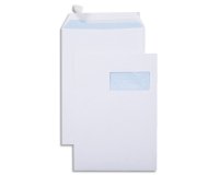 Pochette gpv économique blanche 90g c4 229x324mm fenêtre 50x110mm boîte 250 unités
