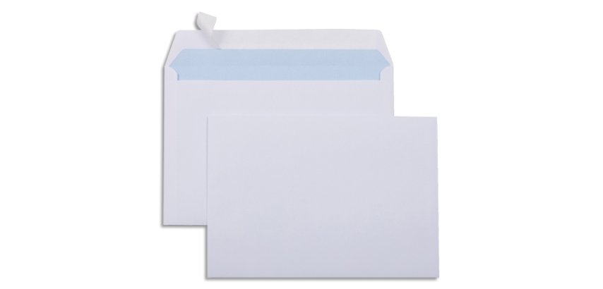 Enveloppe économique c5 162x229mm 80g adhésive coloris blanc boîte 500 unités