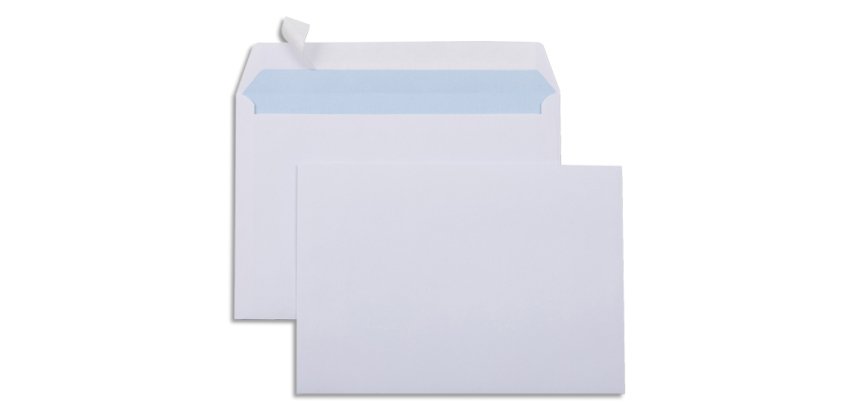 Enveloppe économique c5 162x229mm 80g adhésive coloris blanc boîte 500 unités