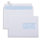 Enveloppe économique c5 162x229mm 80g adhésive fenêtre 45x100mm coloris blanc boîte 500 unités