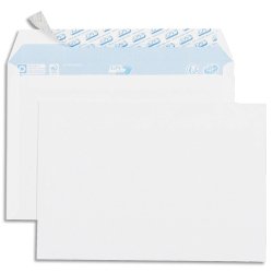 Boîte de 500 enveloppes vélin Blanc 80g C5 162x229mm auto-adhésives