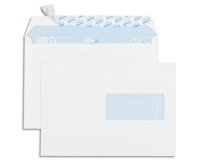 Enveloppe gpv everyday blanche 80g c5 162x229mm fenetre 45x100mm fermeture securisee collage renforce boite 500 unites