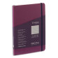 Carnet ECOQUA PLUS A5 couverture souple 80 pages lignées. Coloris lie de vin