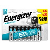Blister de 8 piles Max Plus AA 7638900437362