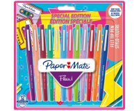 Stylo viltstift Paper Mate Flair Retro medium schrijven - Pakje van 12
