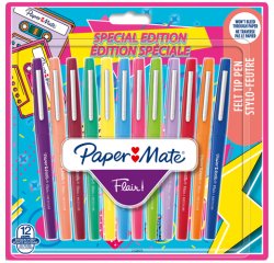 Felt-tip pen PaperMate Flair Retro medium writing - Pack of 12
