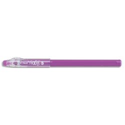 FriXion Ball Stick non rechargeable. Pointe conique moyenne 0,7mm. Encre effaçable violet