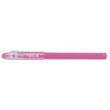 FriXion Ball Stick non rechargeable. Pointe conique moyenne 0,7mm. Encre effaçable rose