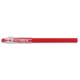 FriXion Ball Stick non rechargeable. Pointe conique moyenne 0,7mm. Encre effaçable rouge