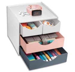 CEP Mini module de rangement MyCube mineral, 4 tiroirs