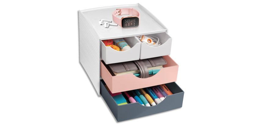 CEP Mini module de rangement MyCube mineral, 4 tiroirs