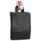 Paquet de 20 sacs à anse torsadée kraft noir 100gr/m². Format 33x24x11cm (S) FSC-M