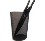 Porte-parapluie PMRAIN, en fil d'acier, noir