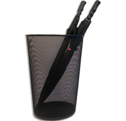 Porte-parapluie PMRAIN, en fil d'acier, noir