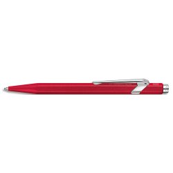 Stylo bille 849 Colormat X: Corps hexagonal en aluminium, finition microbillée - Corps Rouge