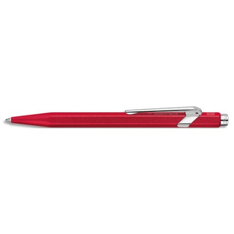 Stylo bille 849 Colormat X: Corps hexagonal en aluminium, finition microbillée - Corps Rouge