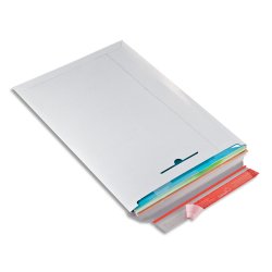 Pochette d'expédition en carton blanc, format 310 × 445 × -30 (pour A3)